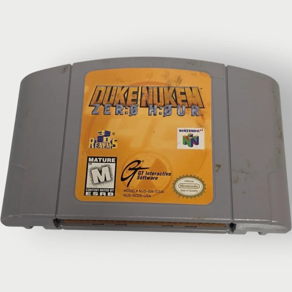 Duke Nukem Zero Hour N64 Nintendo 64 Game Cart, Authentic, Tested